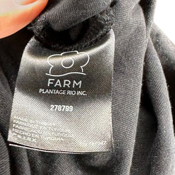 FARM Rio Black and Orange Maxi Dress NWOT - Picture 3 of 5